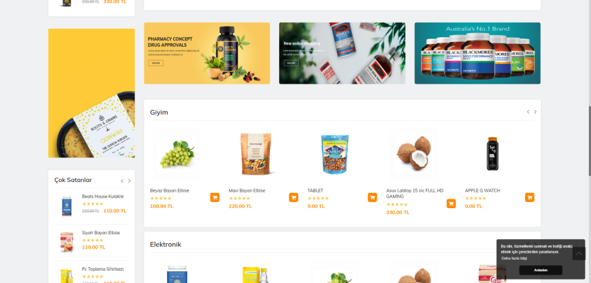 E-Ticaret Sitesi Scripti